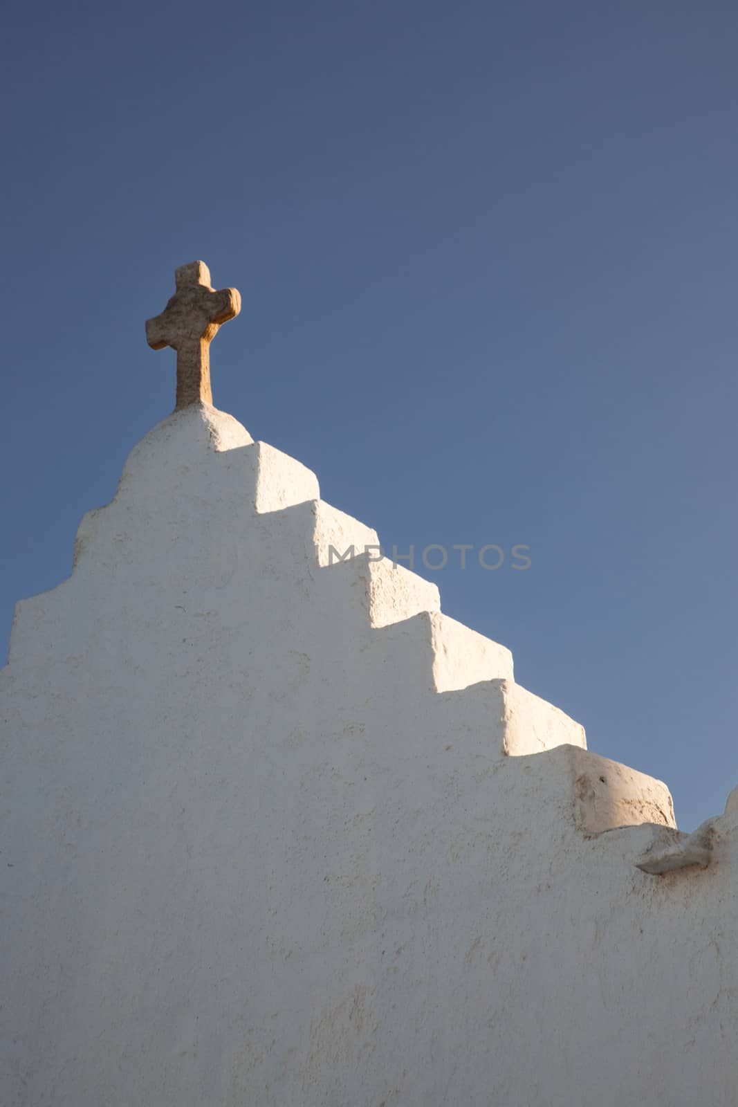 minimalist greek church detail