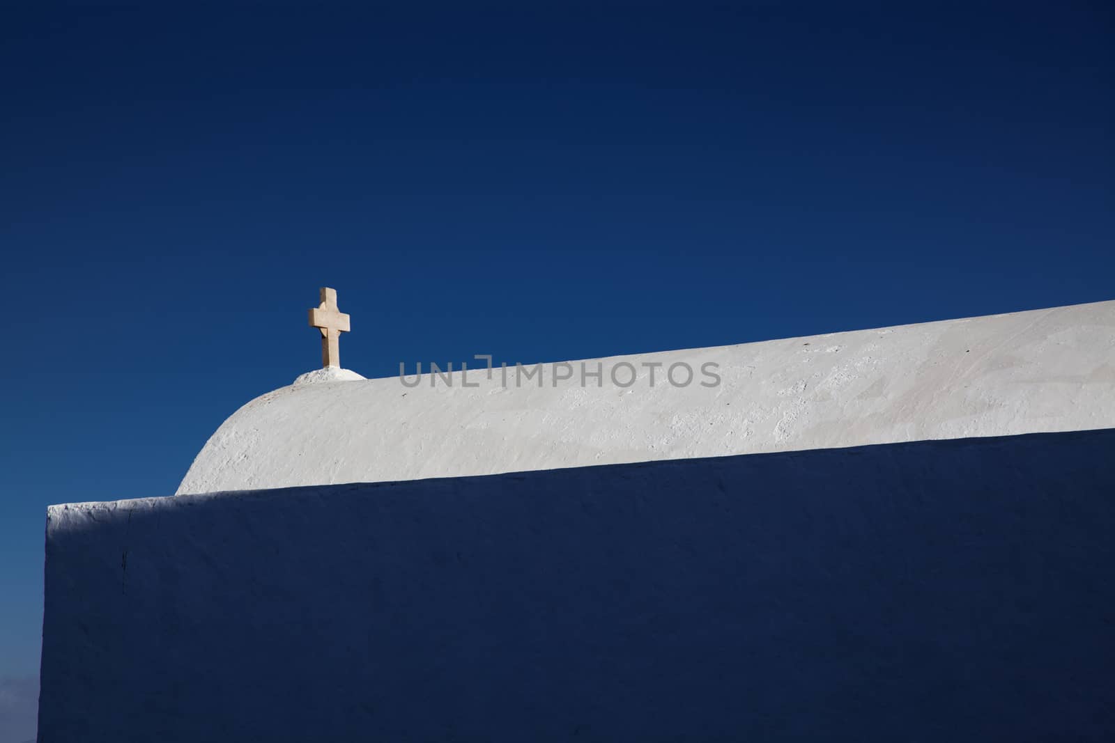minimalist greek church detail