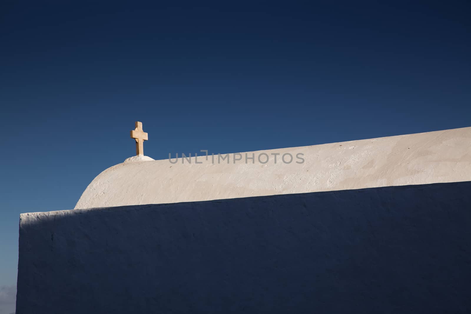 minimalist greek church detail