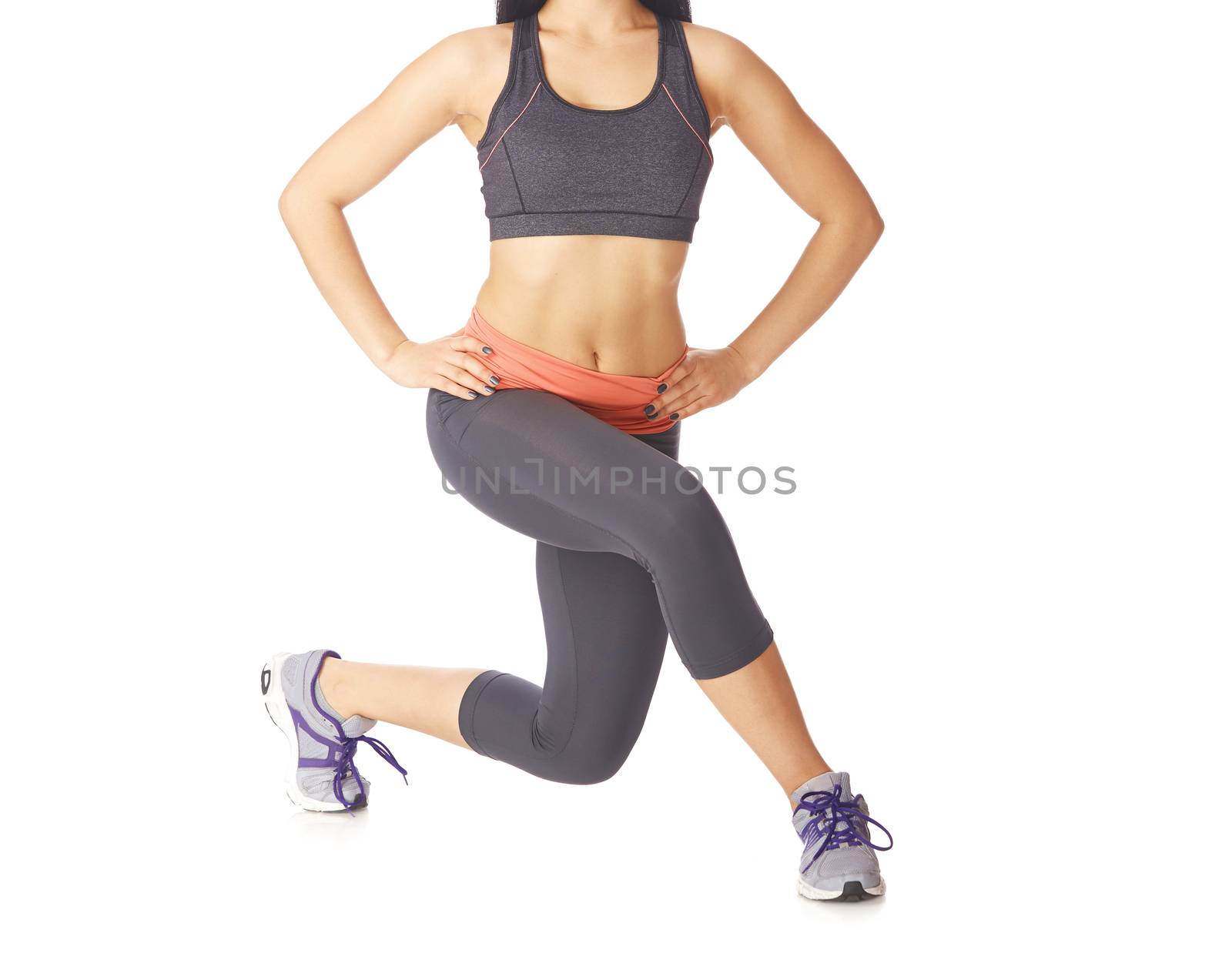 Woman doing fitness exercise by Novic