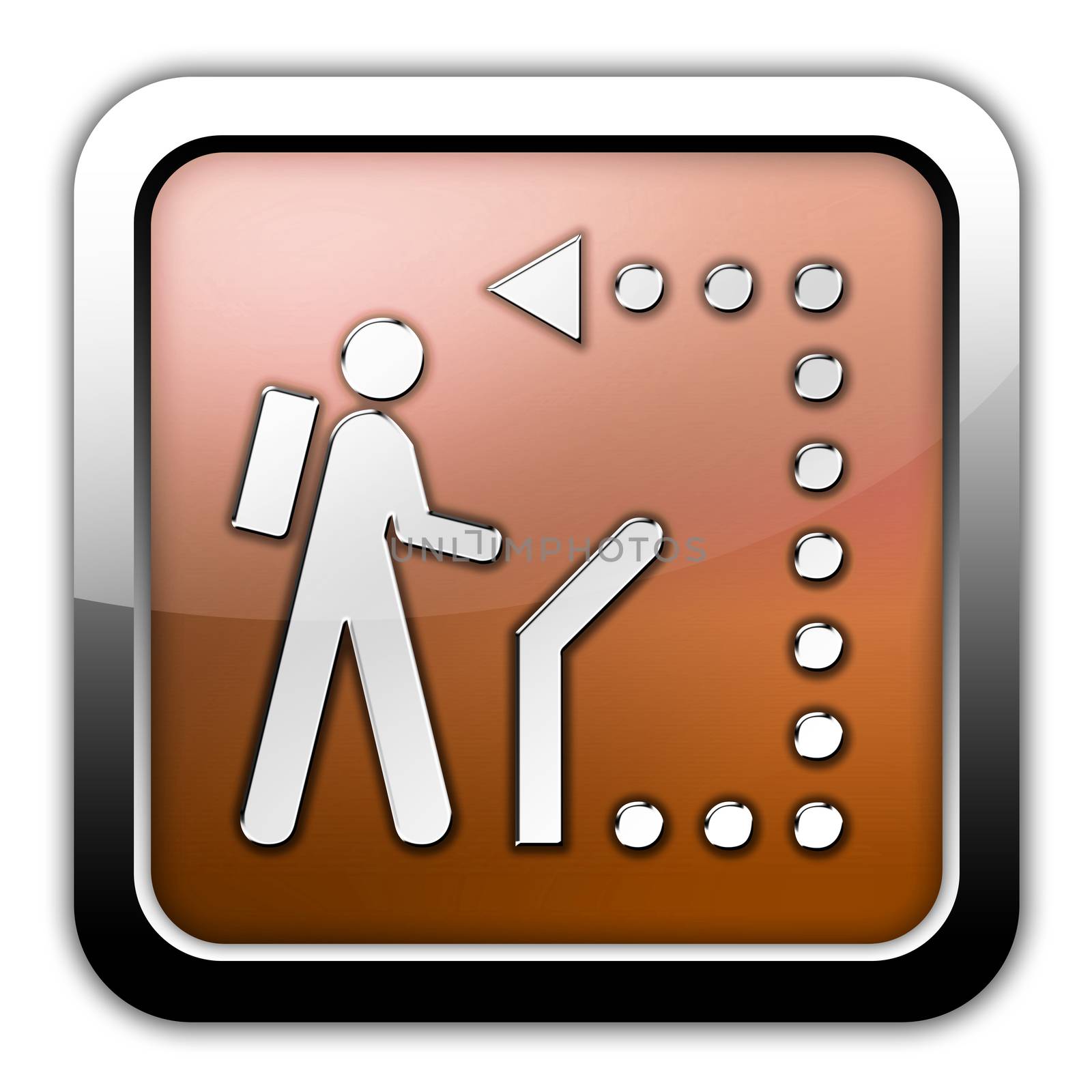 Icon, Button, Pictogram Self-Guiding Trail by mindscanner