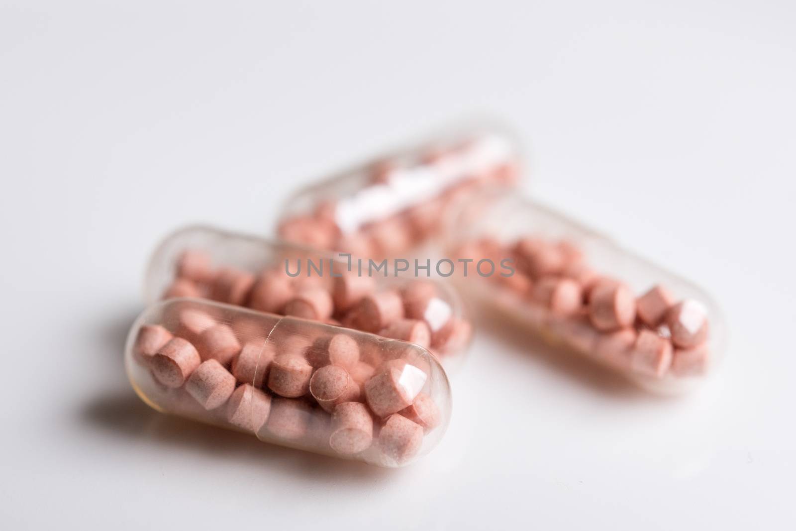 Close up of single tablets on a table