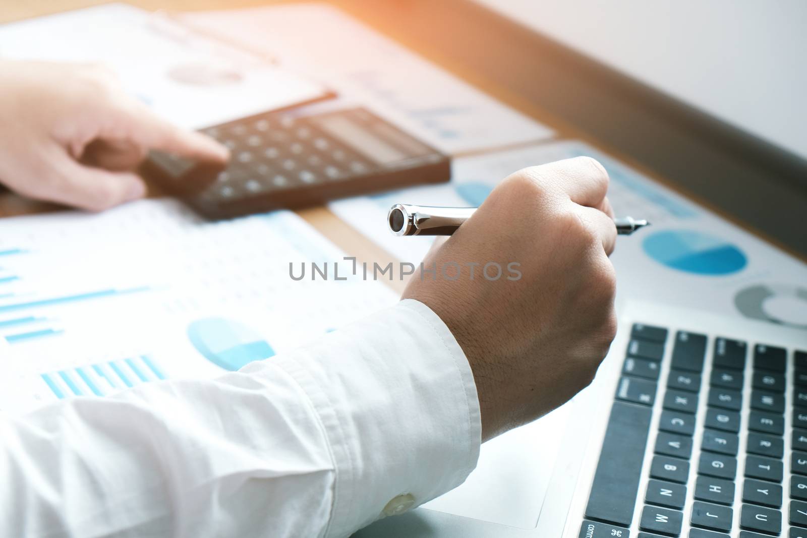 Auditor or internal revenue service staff, Business women checking annual financial statements of company. Audit Concept.