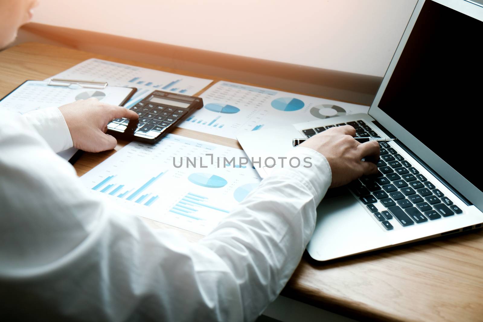 Auditor or internal revenue service staff, Business women checking annual financial statements of company. Audit Concept.