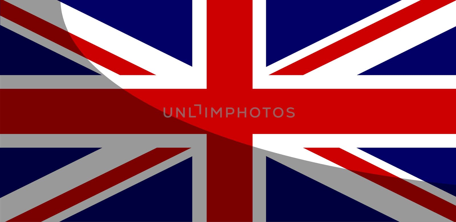 Shadow Union Jack Flag by Bigalbaloo