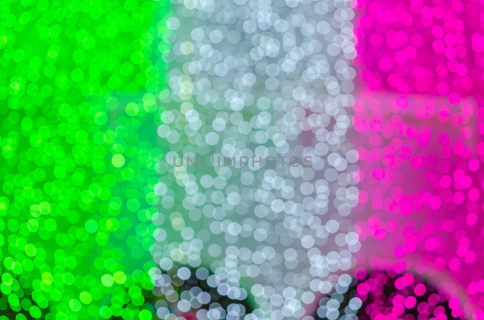 Abstract & Festive background with bokeh defocused lights