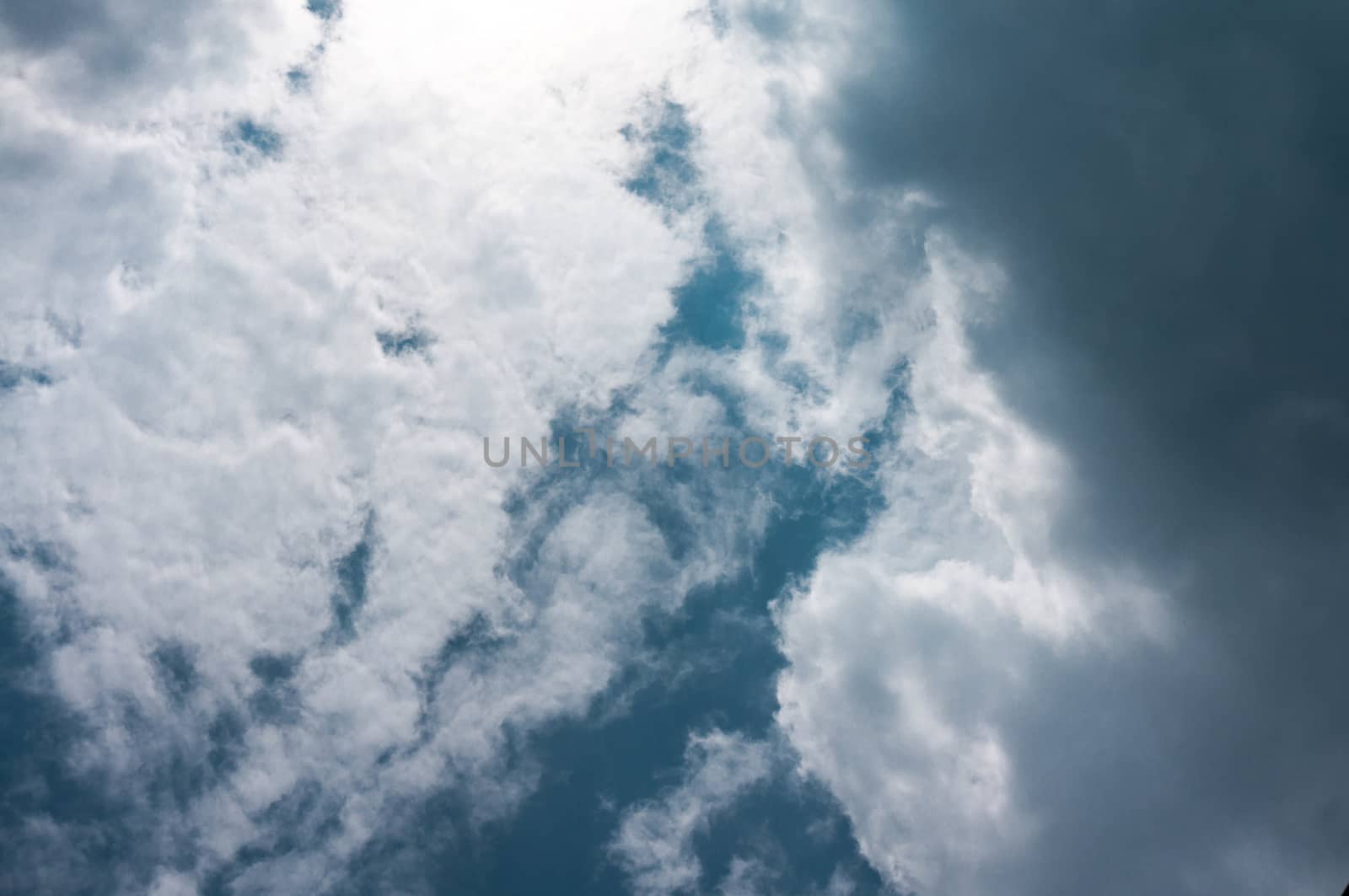 dramatic sky with cloud  dark storm clouds before rain. by peandben