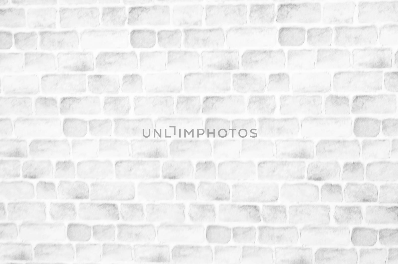 White brick wall texture for background. by peandben