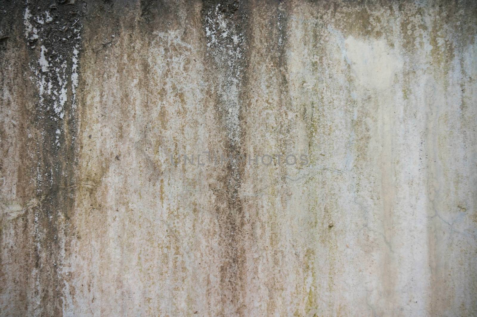 Old painted wall damage surface. Closeup Texture abstract dirty  by peandben