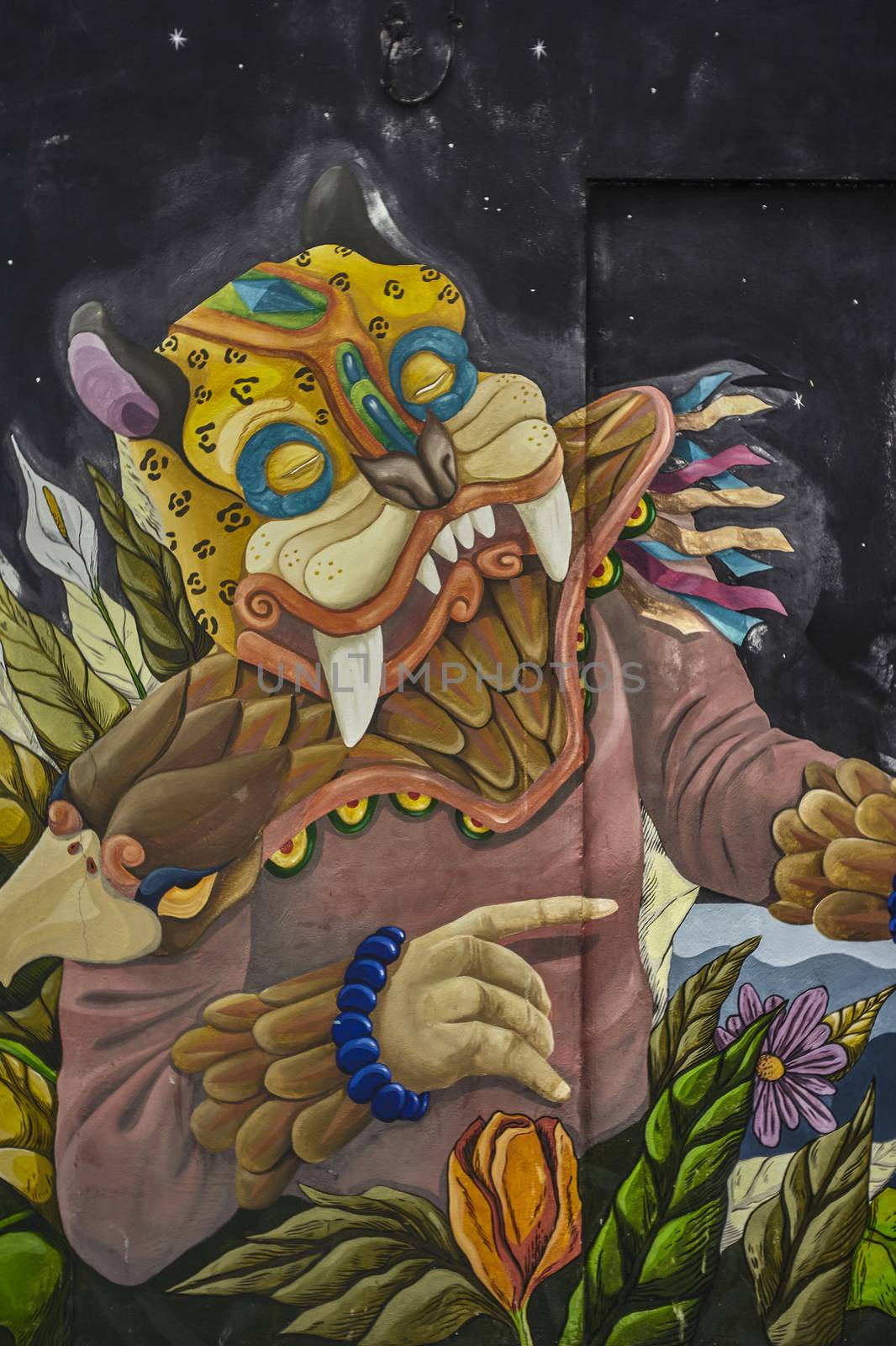 Artistic graffiti in Isla Mujeres by pippocarlot