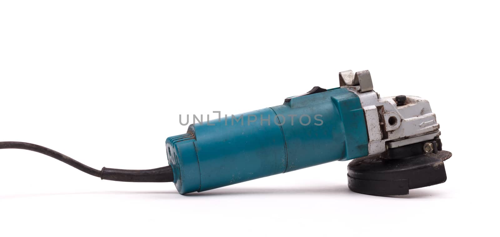 Angle grinder isolated on a white background