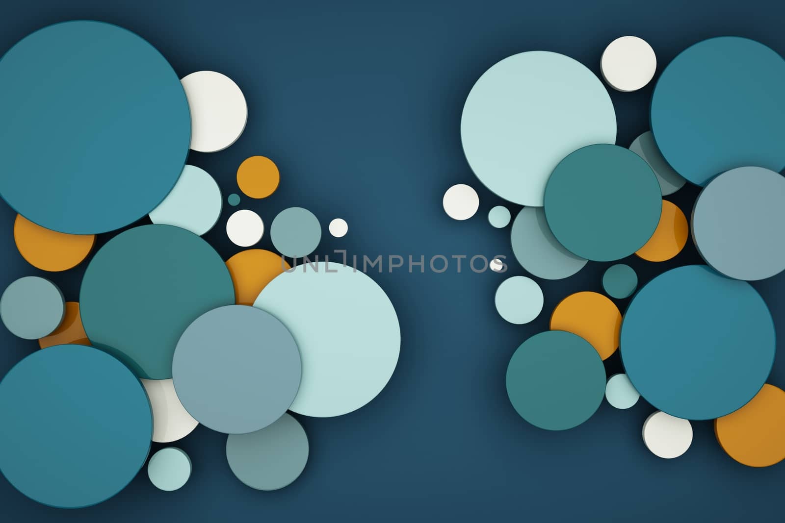 Abstract of color circle background.