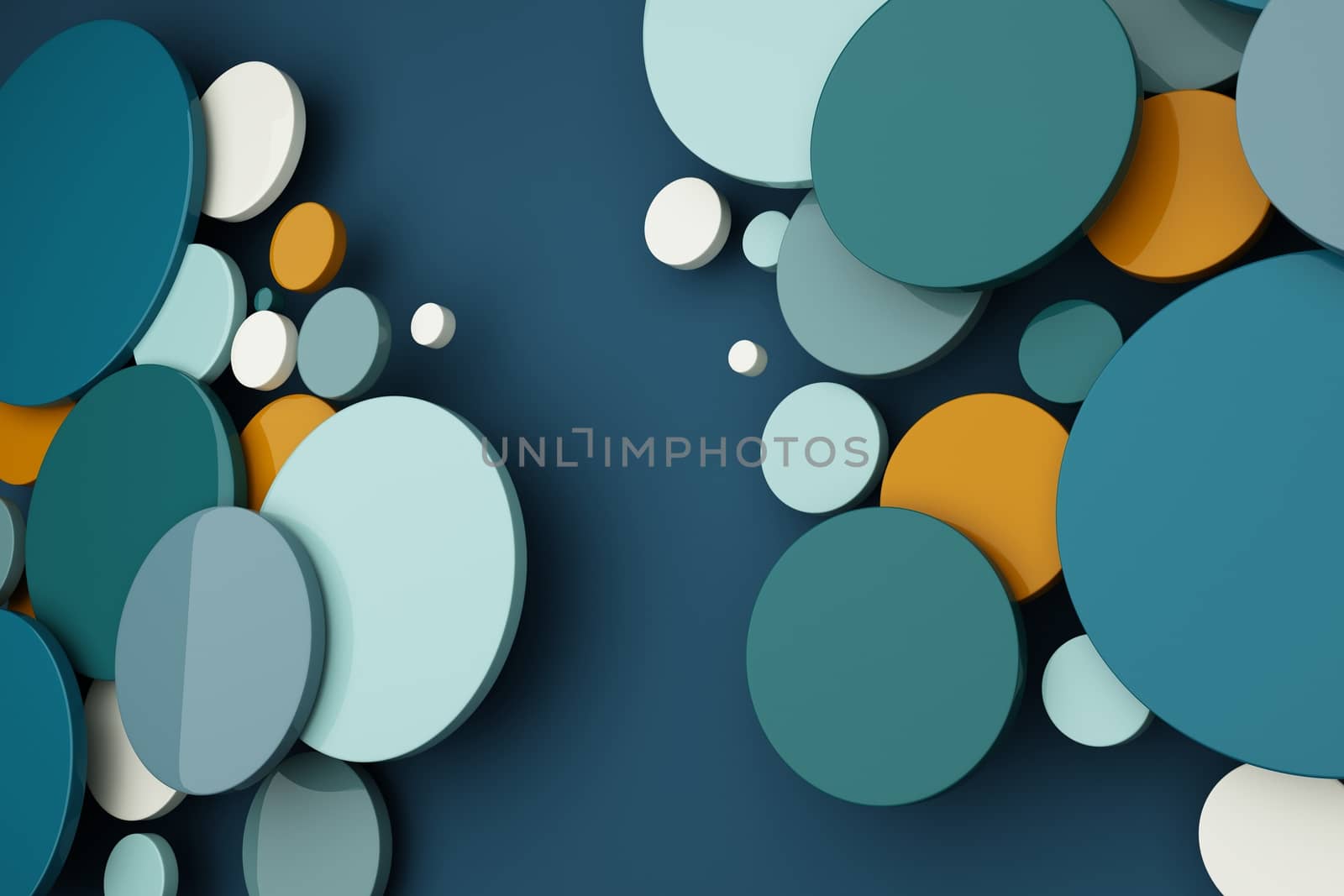 Abstract of color circle background.