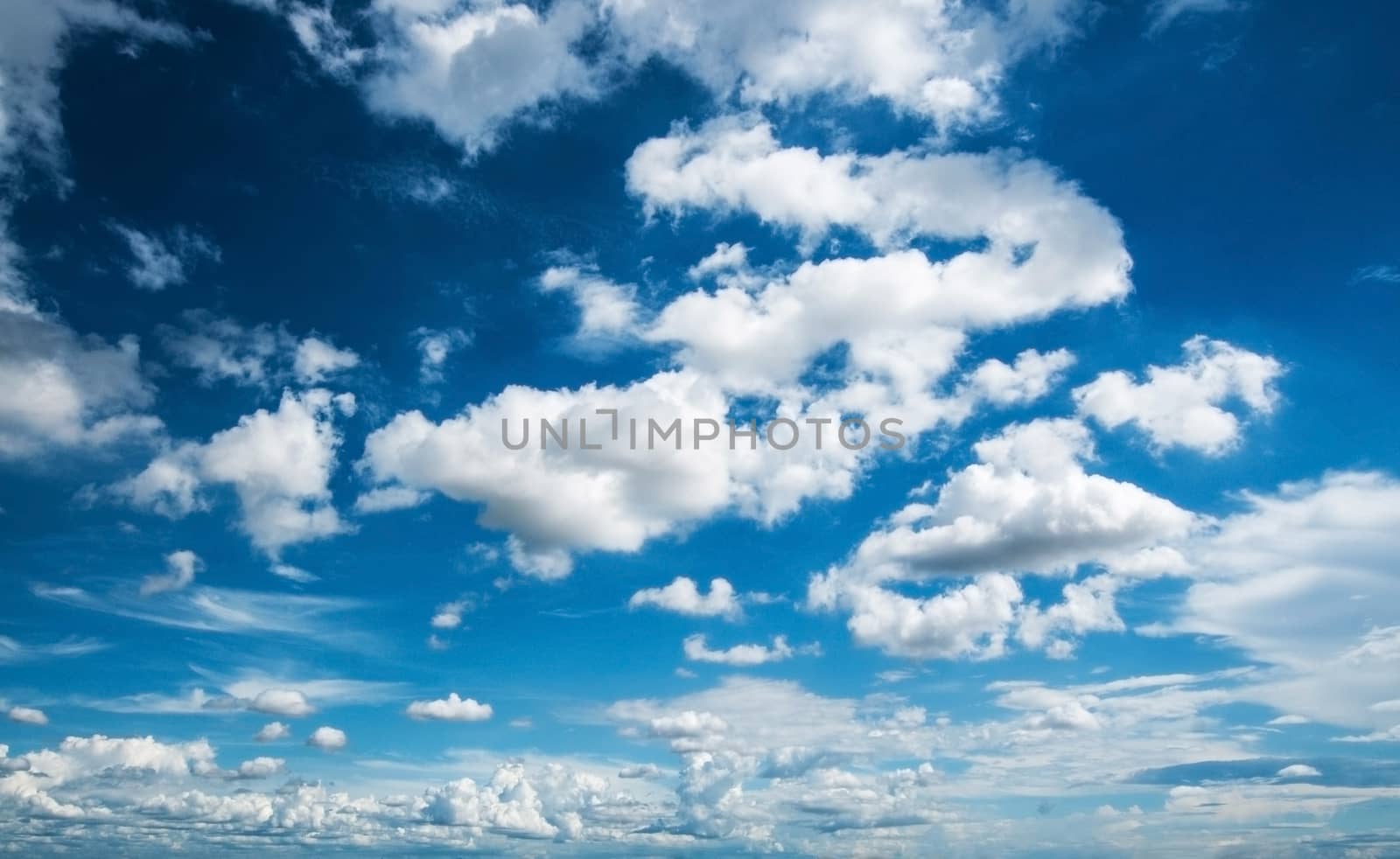 blue sky with clouds background