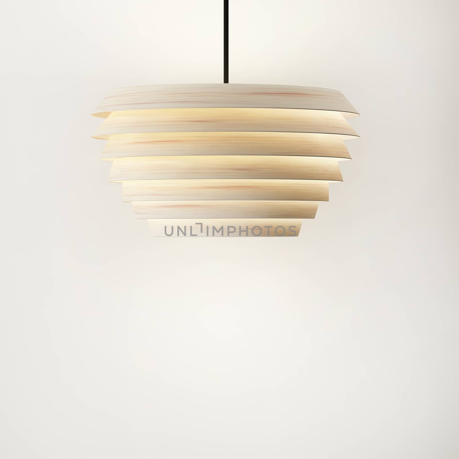 Lamp of decorated design and white wall background by sayhmog