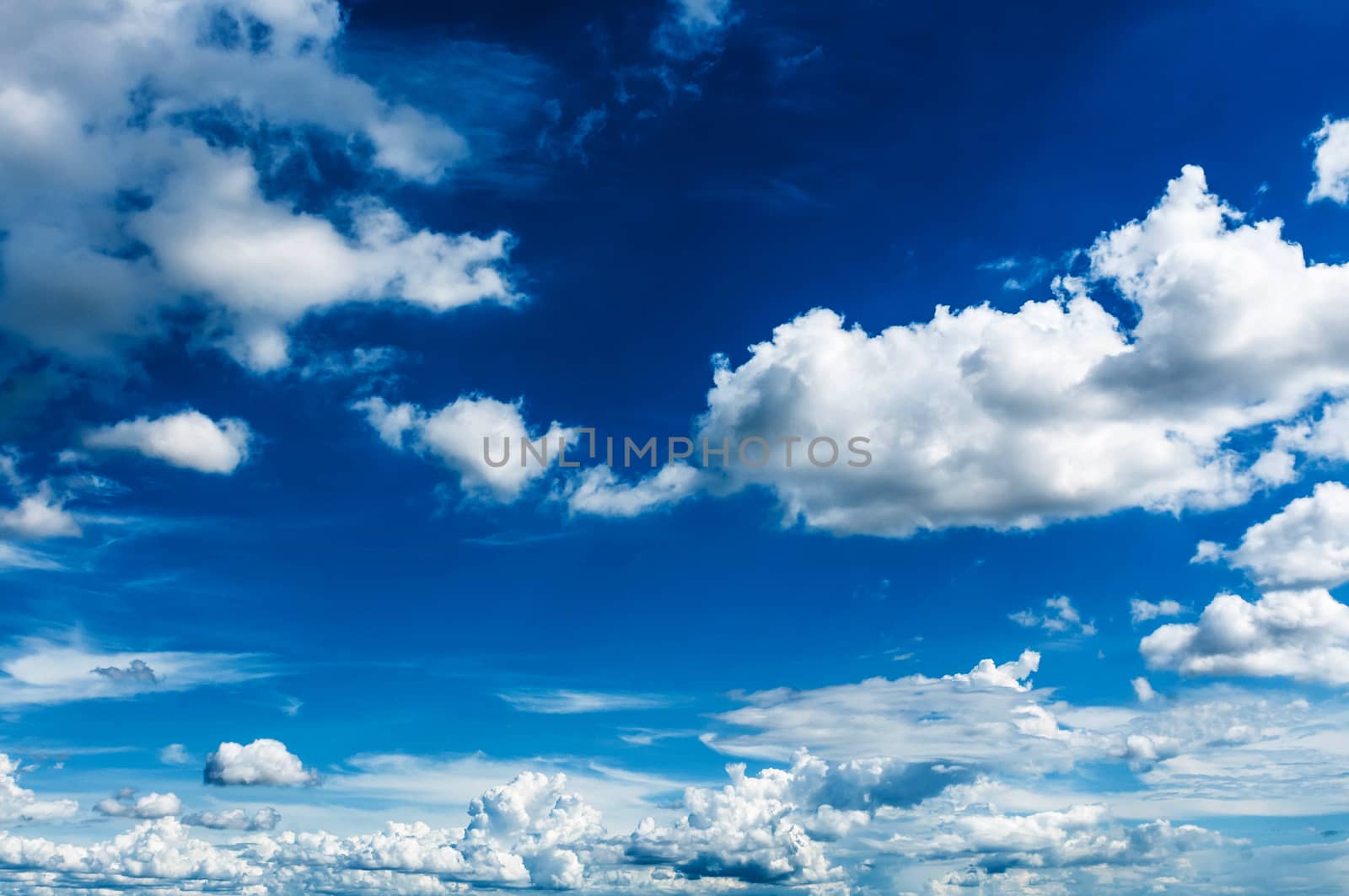 blue sky with clouds background