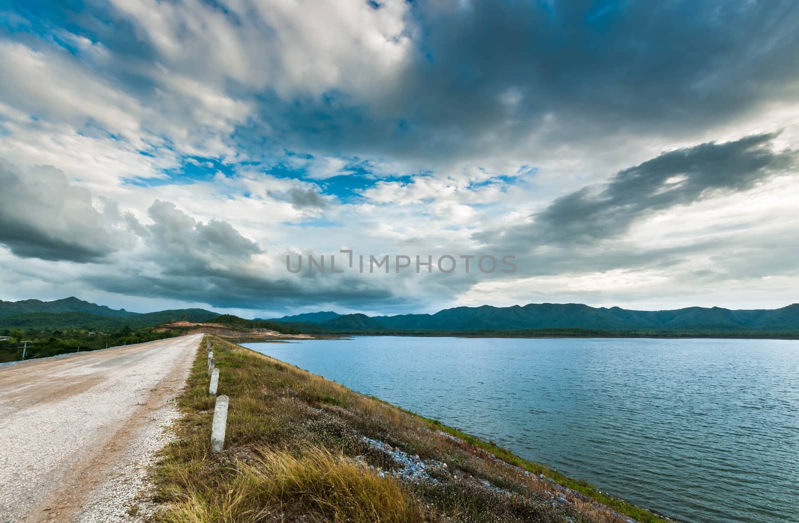 soil road and march landscape