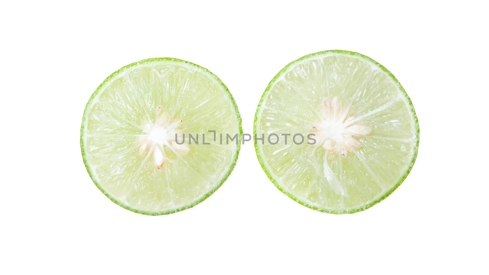 Lemon green isolated on white
