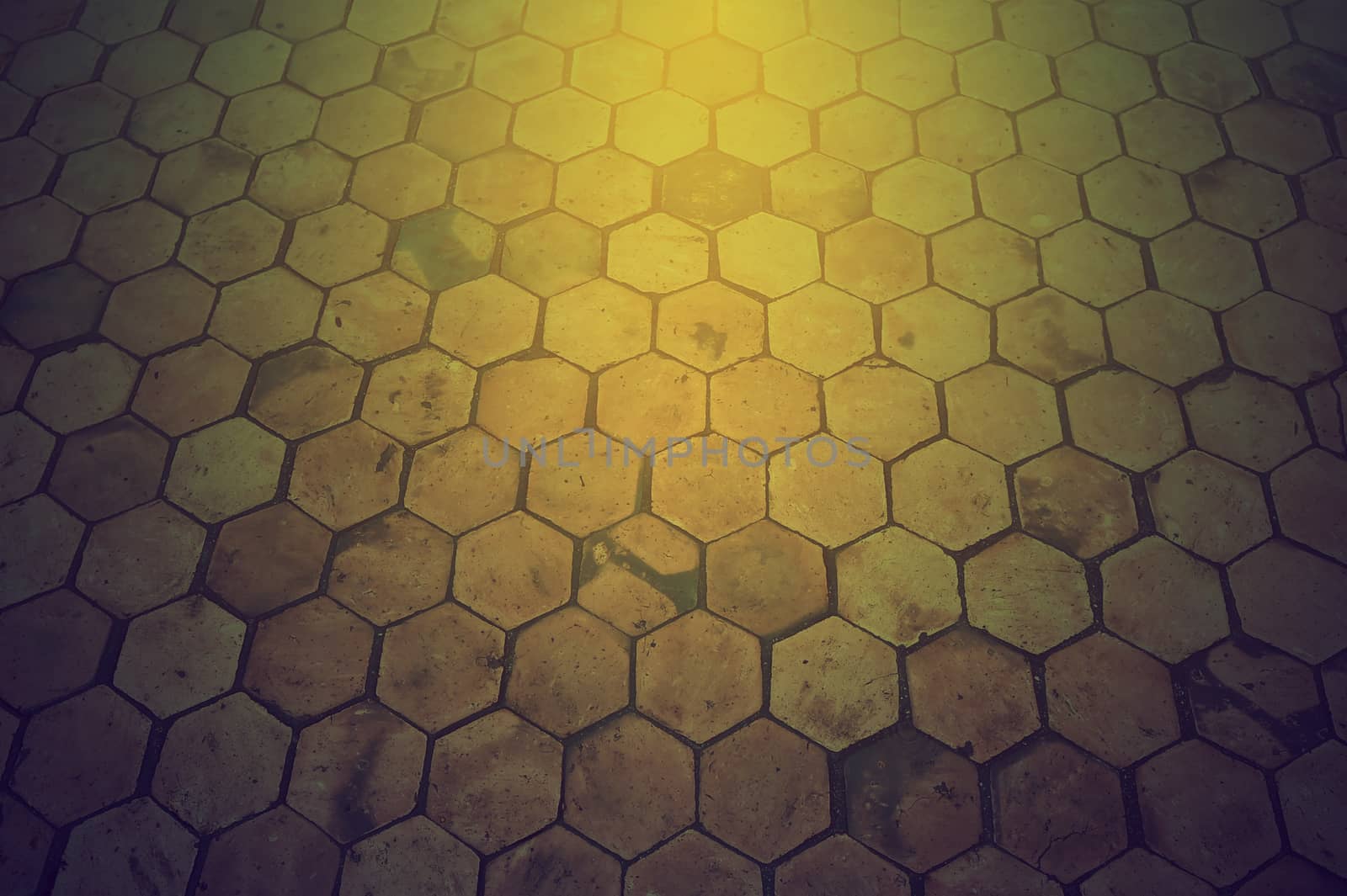 pattern of clay brick floor background