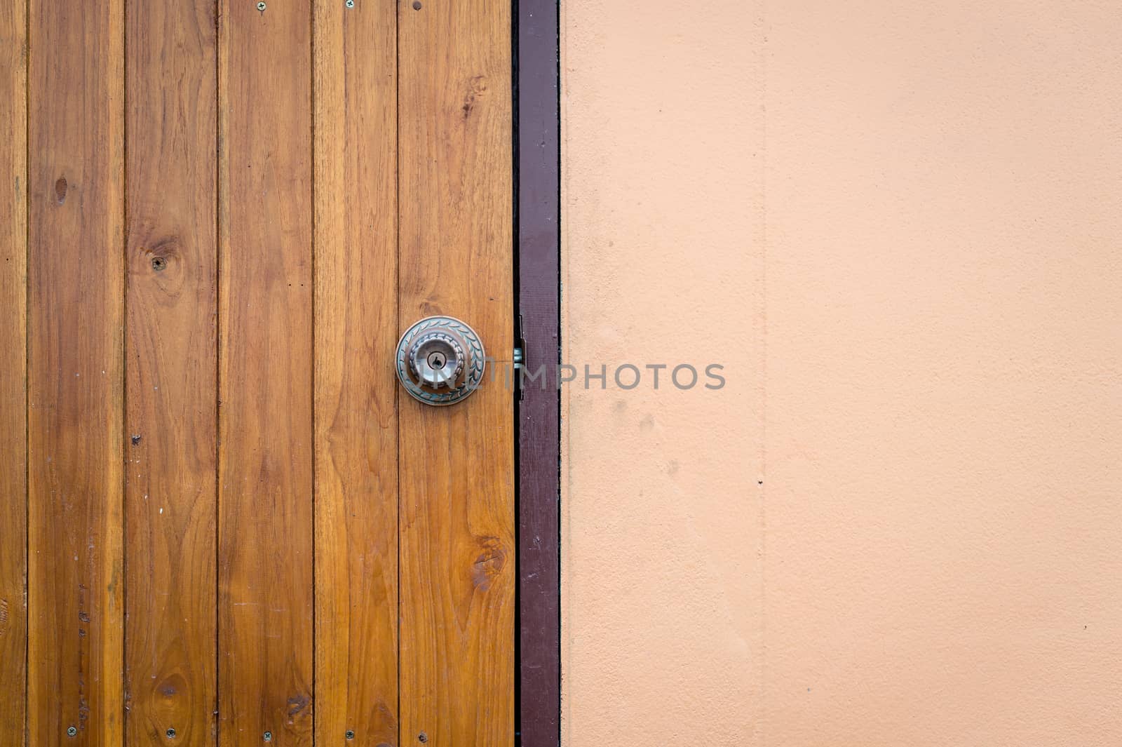 Closeup of Wood Door Background