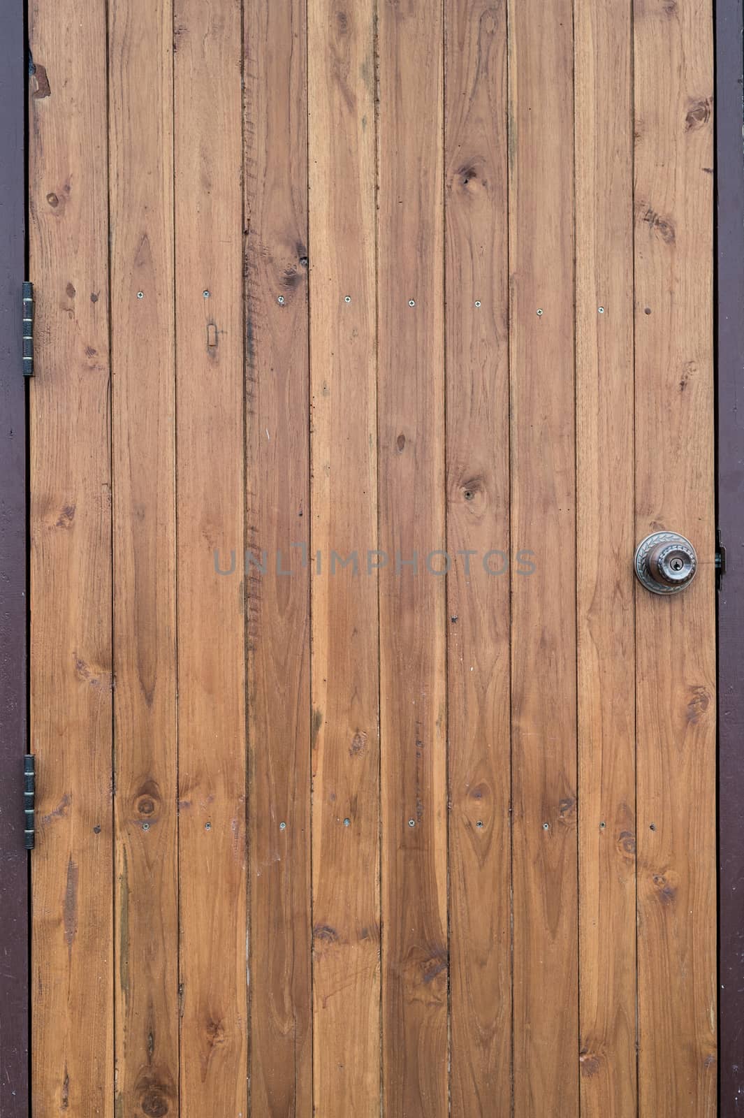 Closeup of Wood Door Background