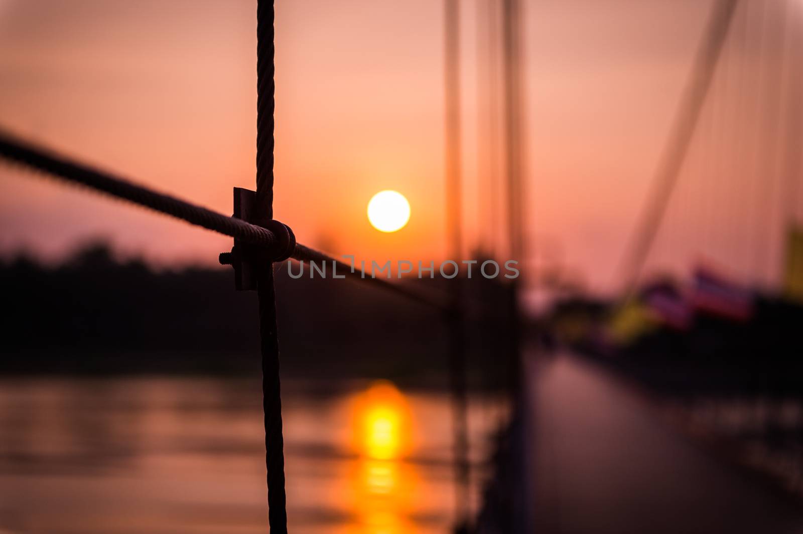 sling closeup and sunset