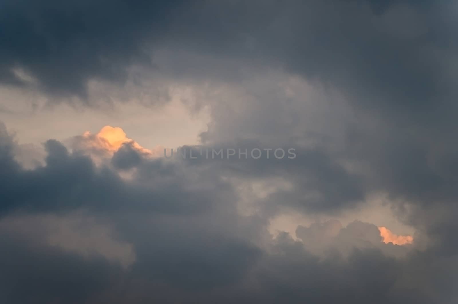 sunlight effect and cloudy sky