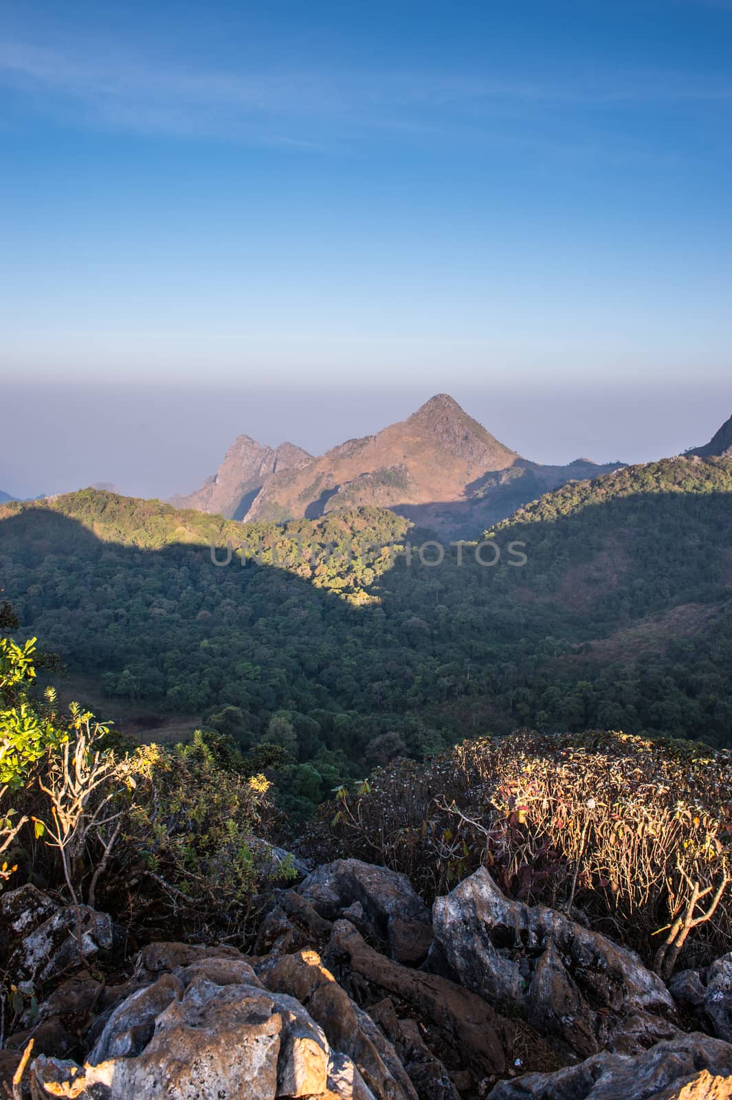 Doi Luang Chiang Dao Mountain Landscape, Chiang Mai, Thailand.