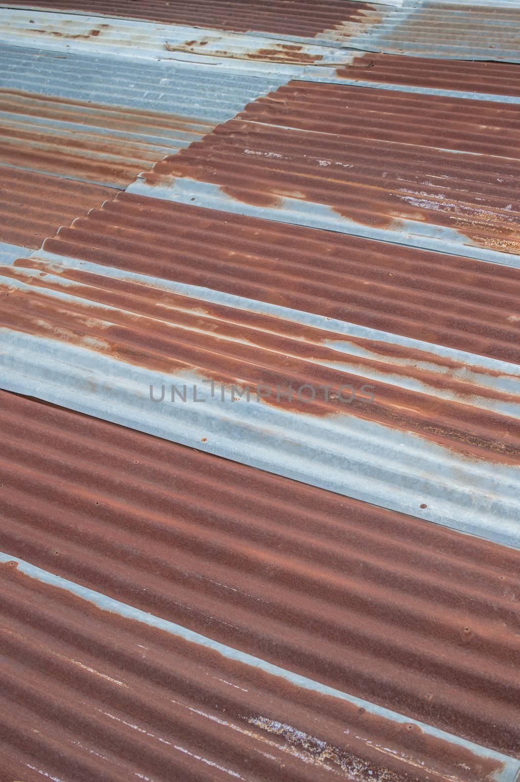 Grunge of zinc roof sheet background