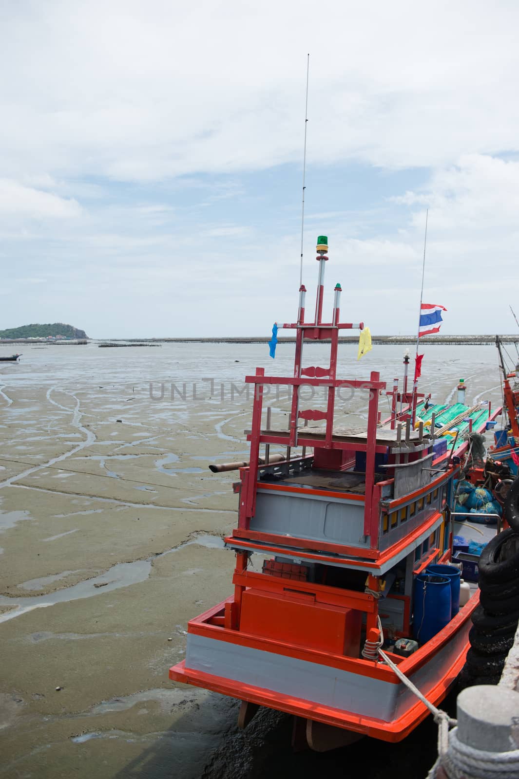 fishing boat station,rayong province, Thailand.