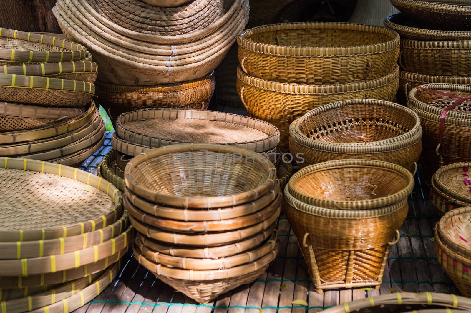 closeup of basketwork design