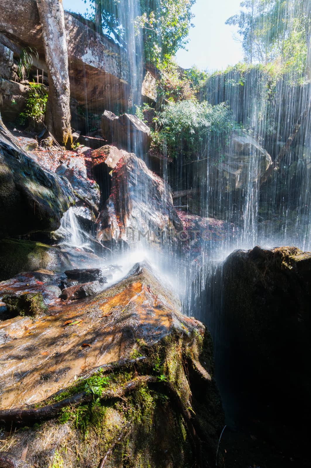 Landscape of waterfall in Phu Kradueng National Park, Thailand by sayhmog