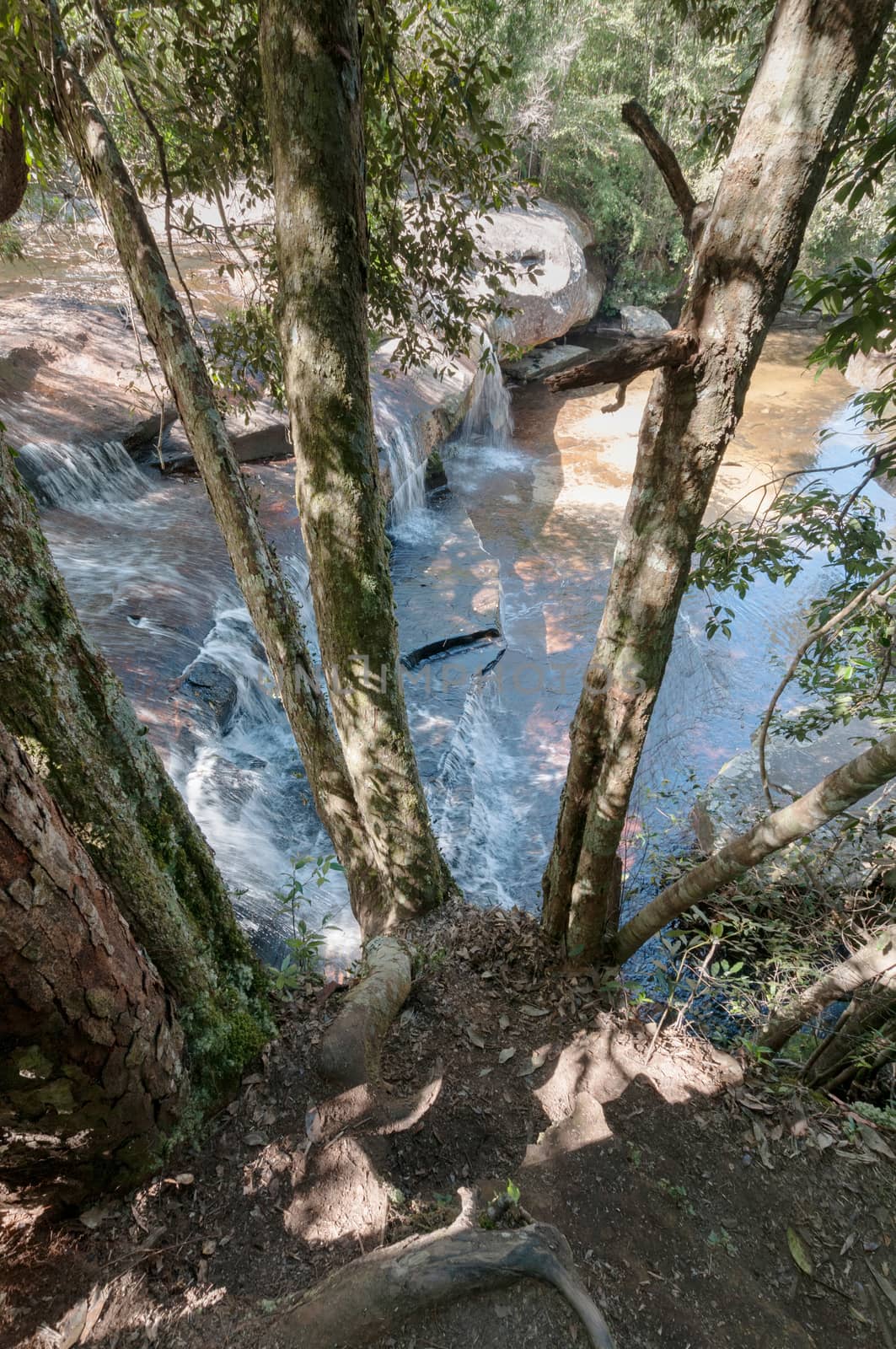 Landscape of waterfall in Phu Kradueng National Park, Thailand