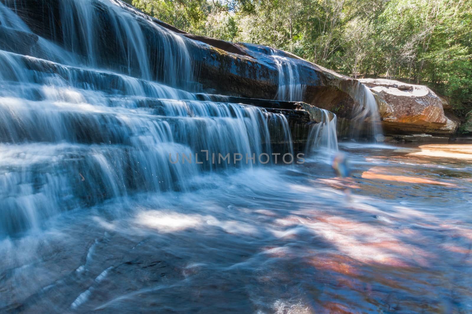 Landscape of waterfall in Phu Kradueng National Park, Thailand