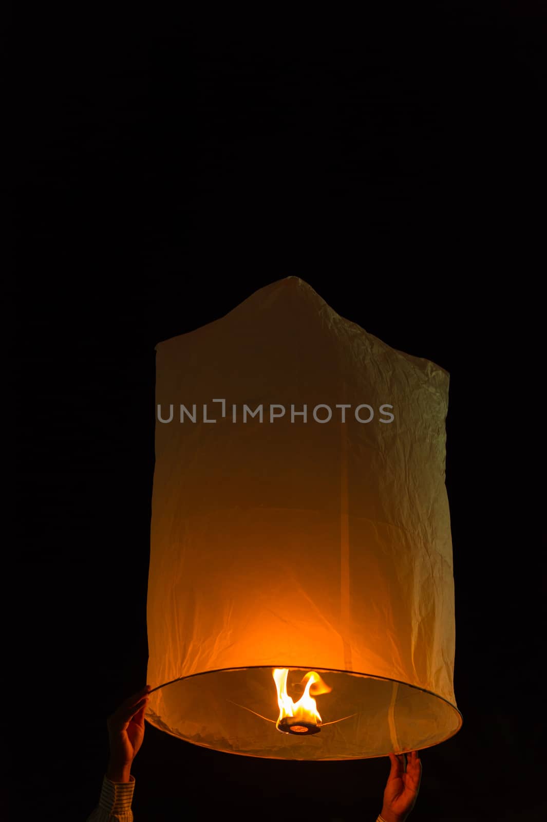 Closeup of lanterns for Yee Peng Festival