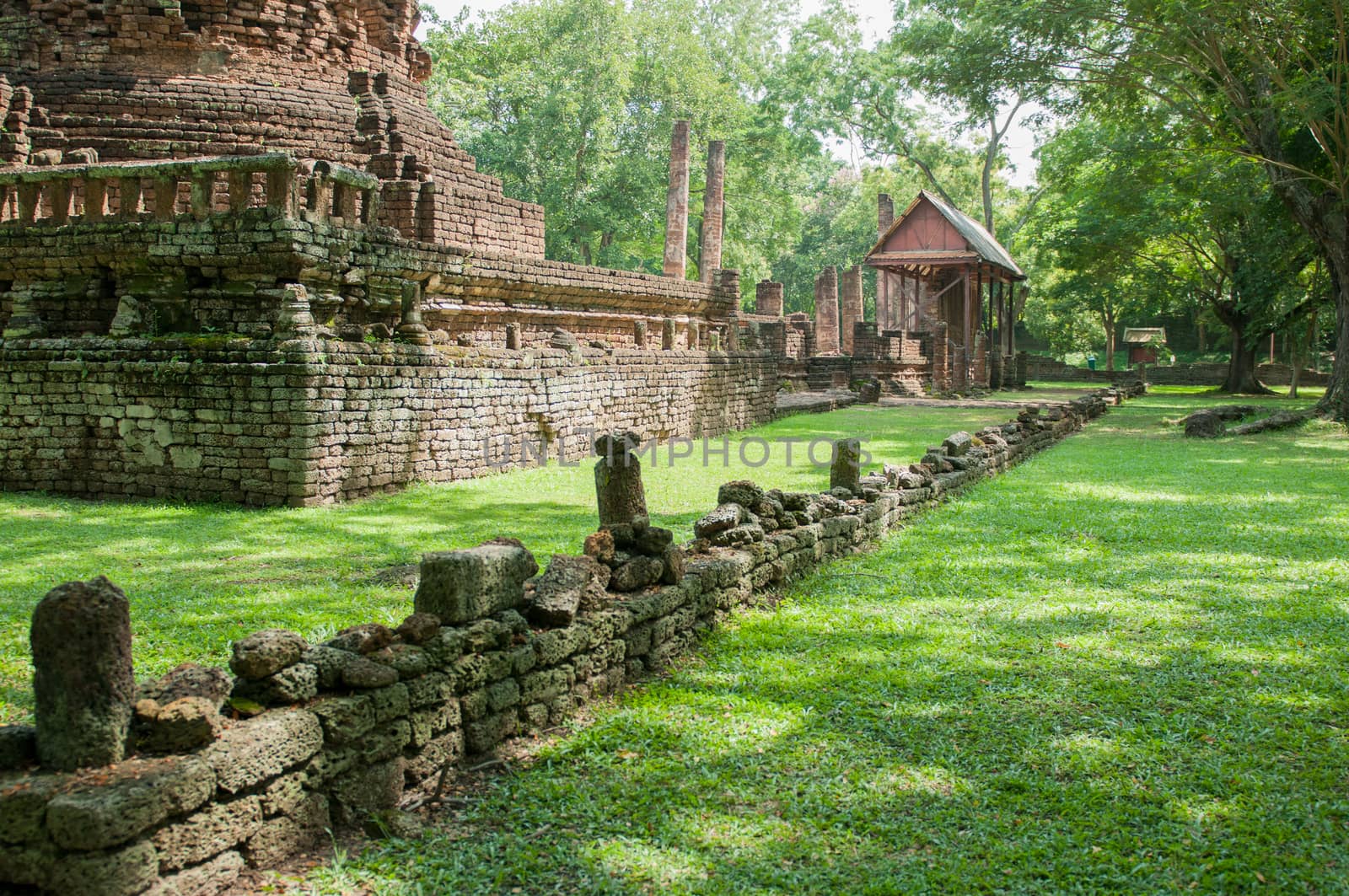 Old city of worship place landmarks, history park of Si-Satchana by sayhmog