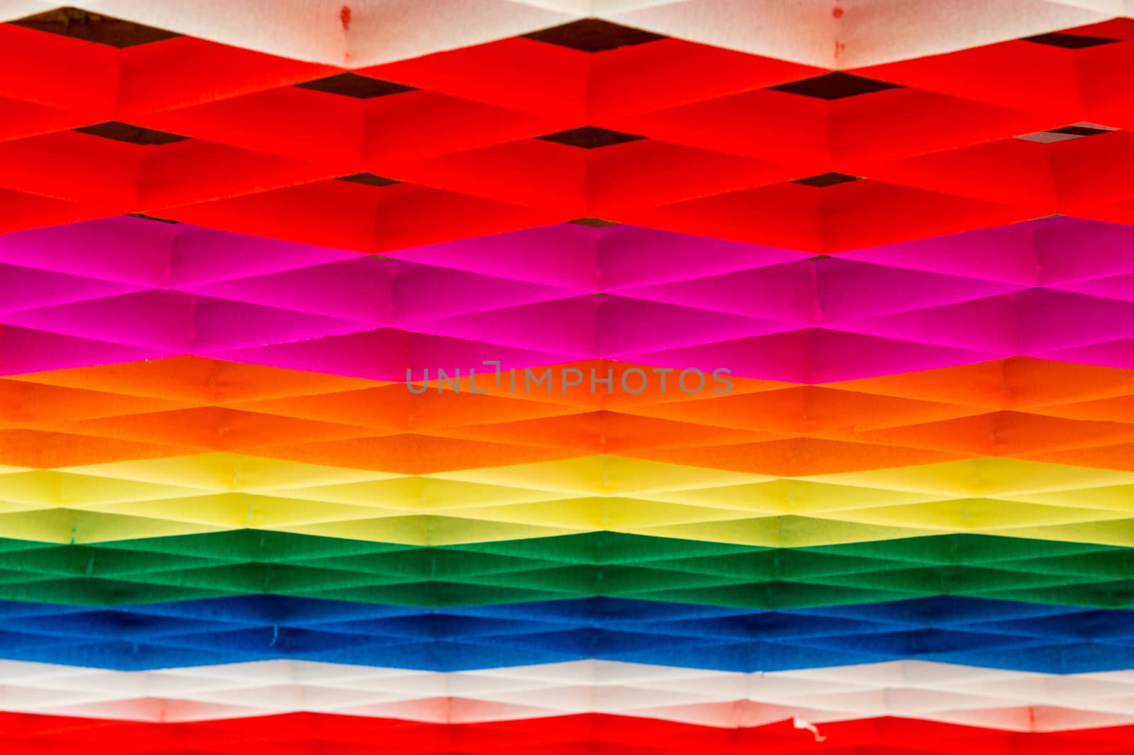 Pattern background of line colorful paper closeup