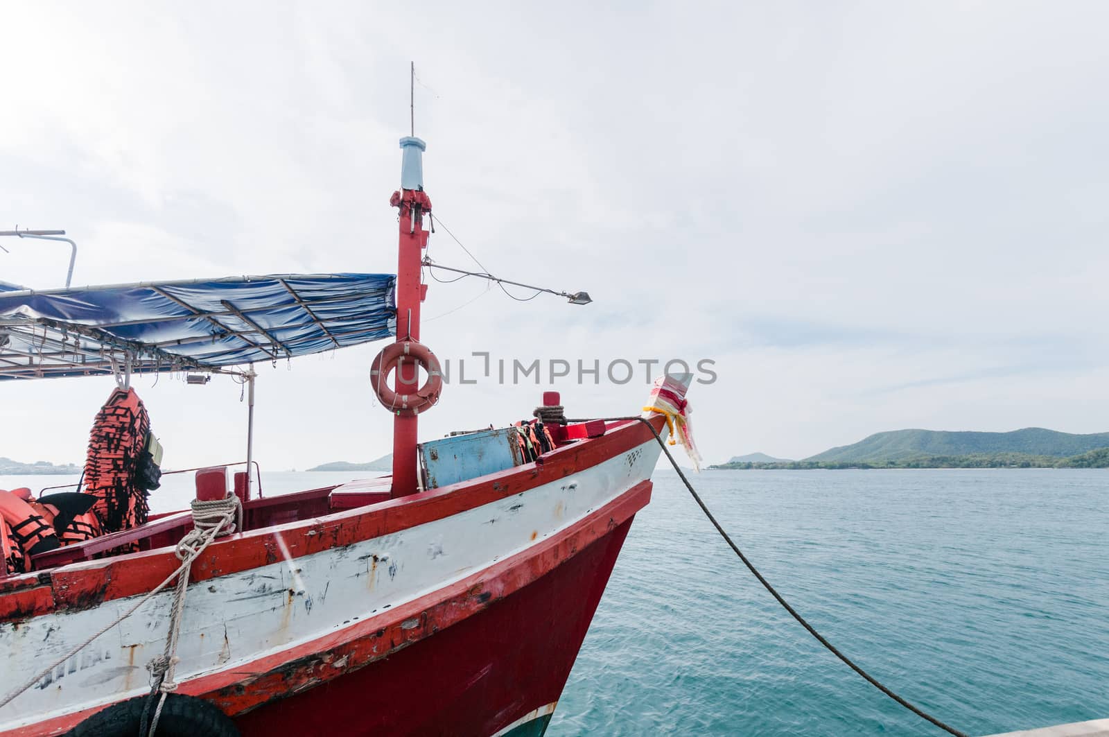 Closeup of boat on the sea by sayhmog