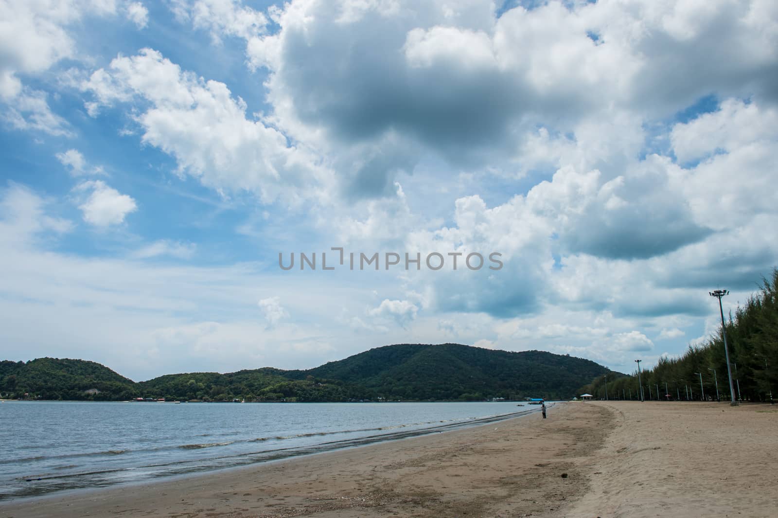 Landscape of beach or seashore