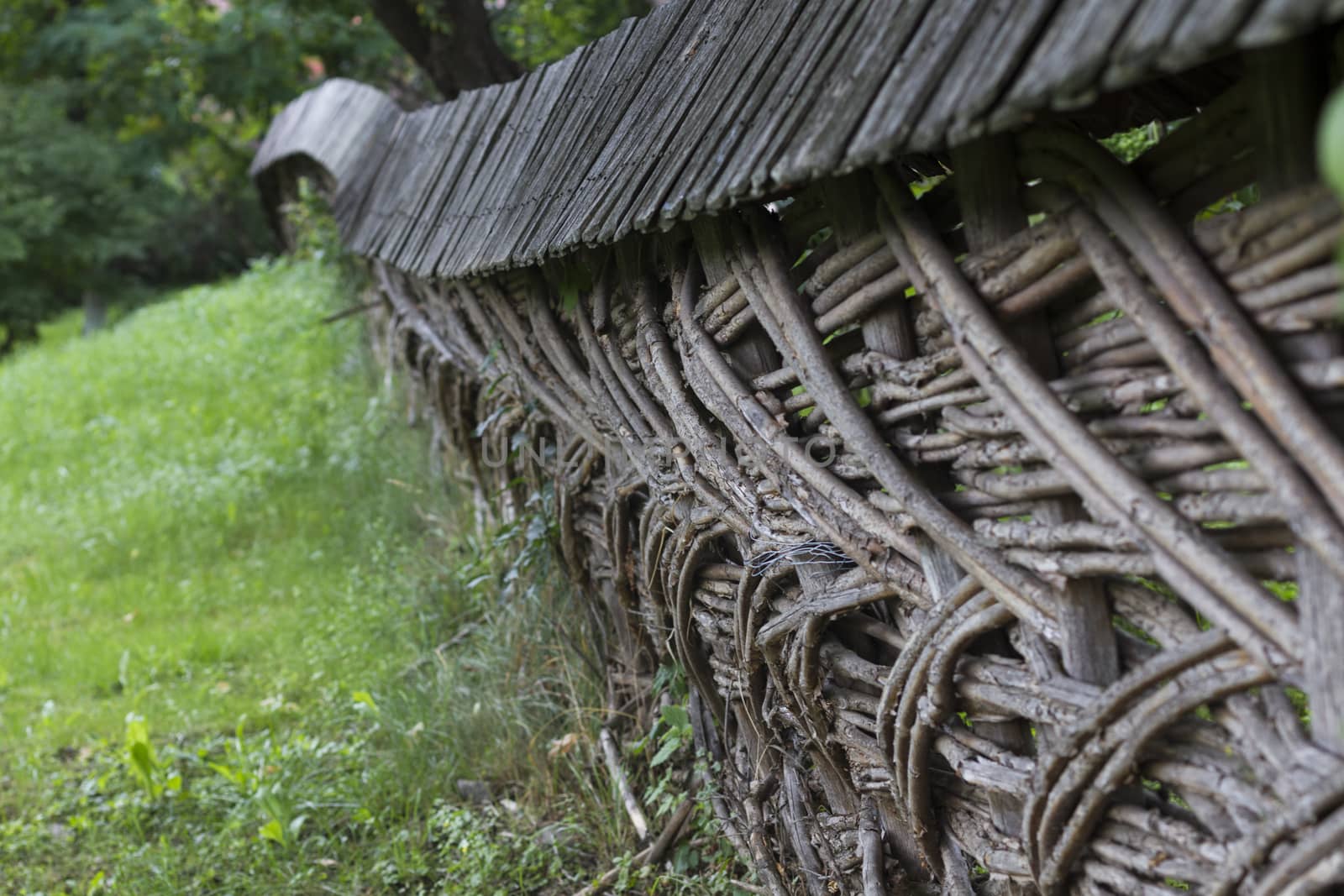 Woven Garden Fence by orcearo