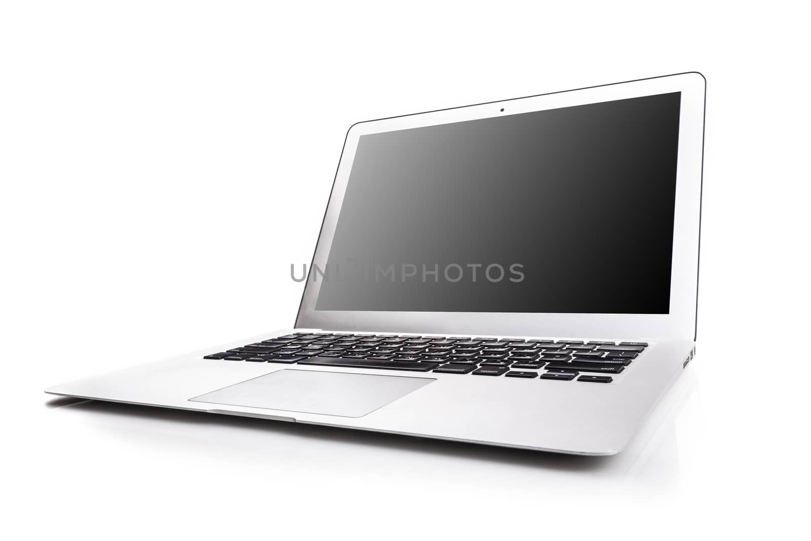 Laptop On White Background by orcearo