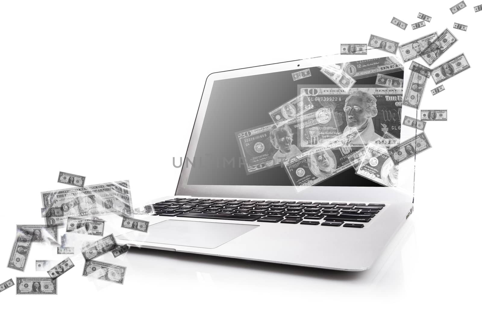 Laptop And Money by orcearo