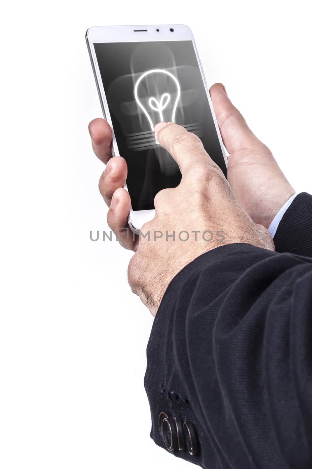 Smartphone And Bulb by orcearo
