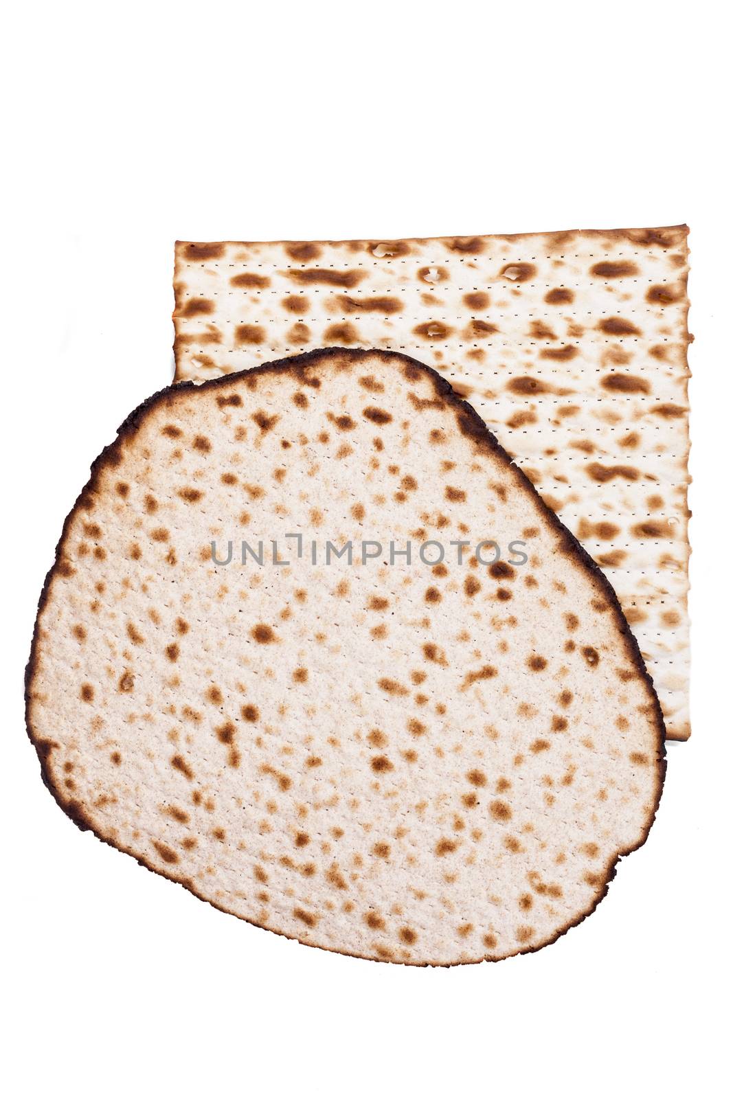 Isolated Round and Square Matzah Shmura Saved Jewish Pesach Tradition