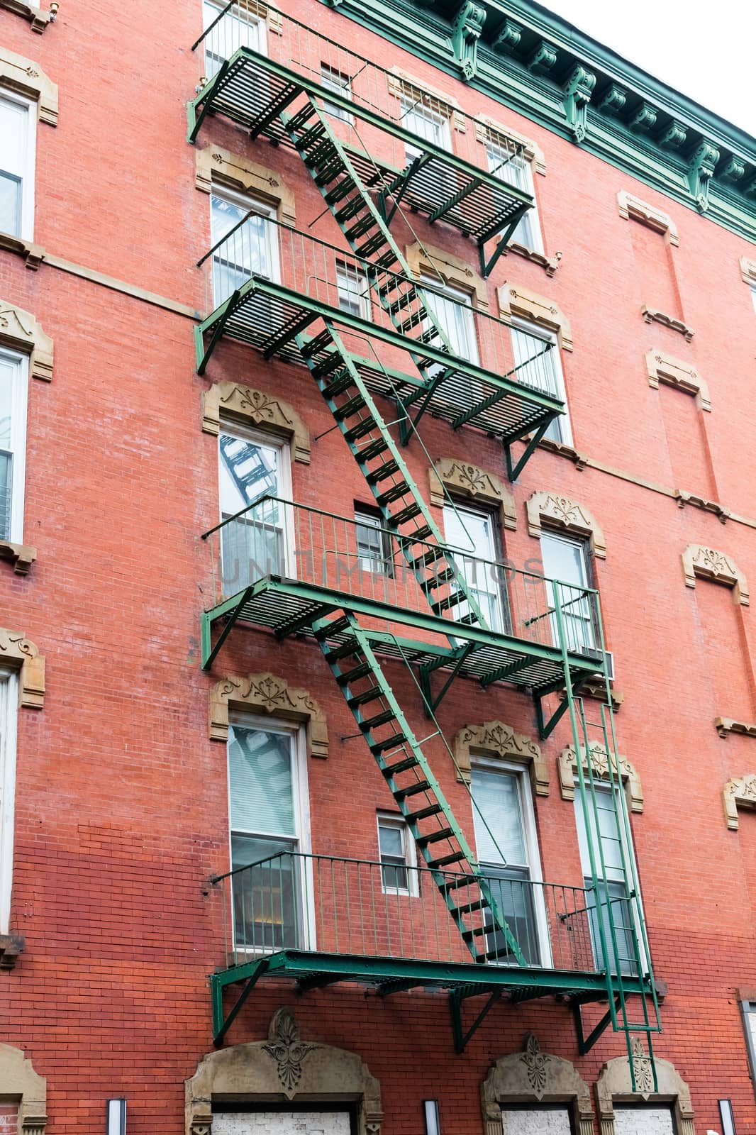 Fire stairs on the New York house by hanusst