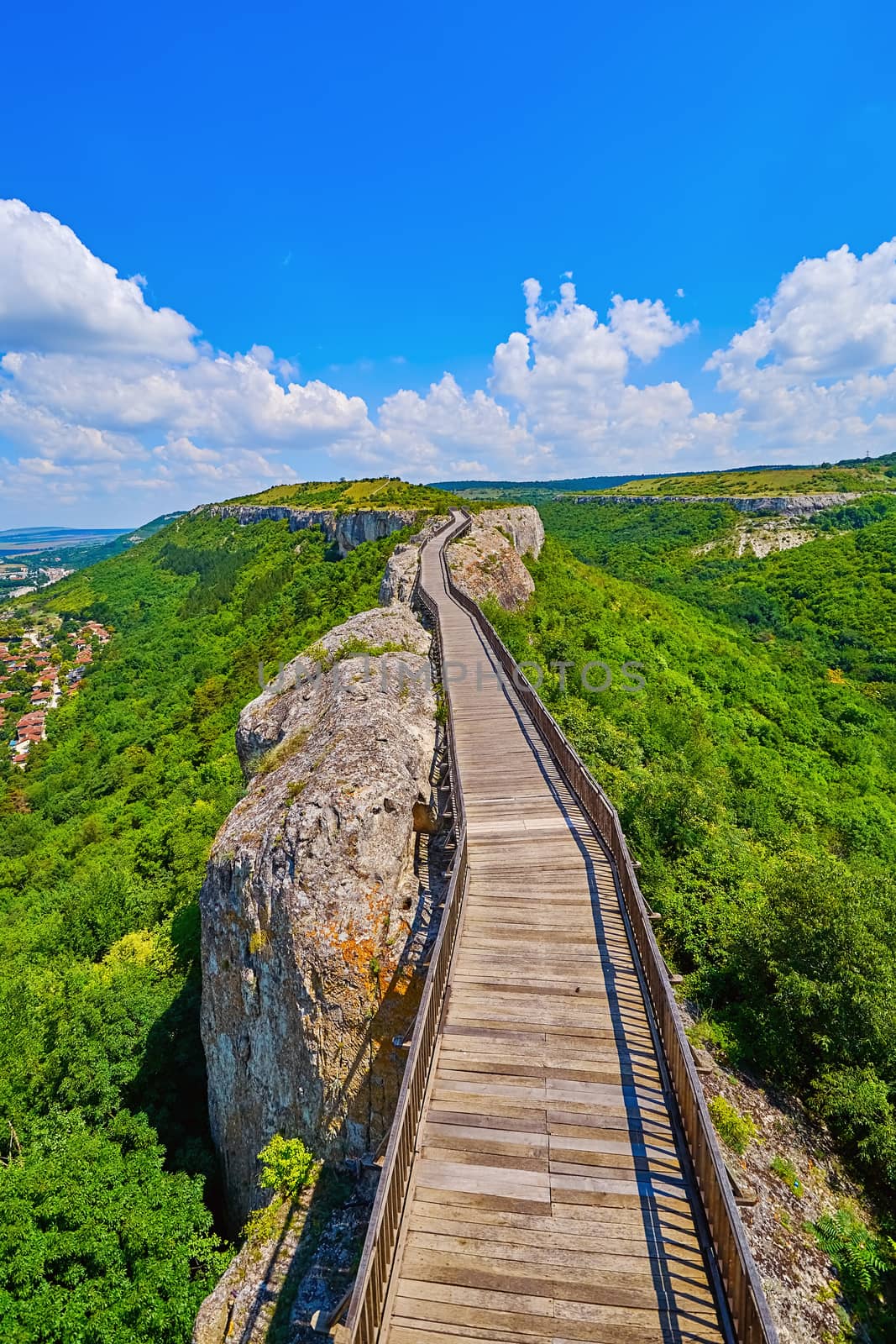 Wooden Bridge in the Ovech Fortress, Provadia, Bulgaria