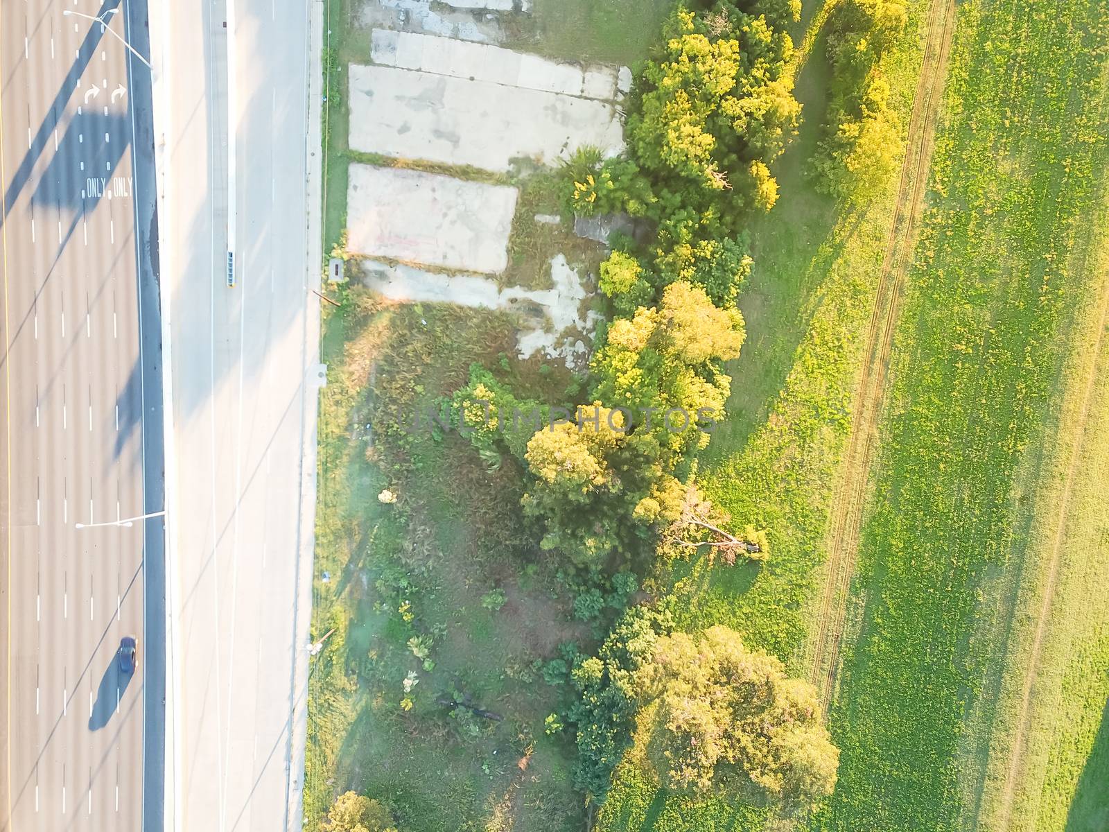 Aerial view Kessler park community near Highway 30 suburbs Dalla by trongnguyen