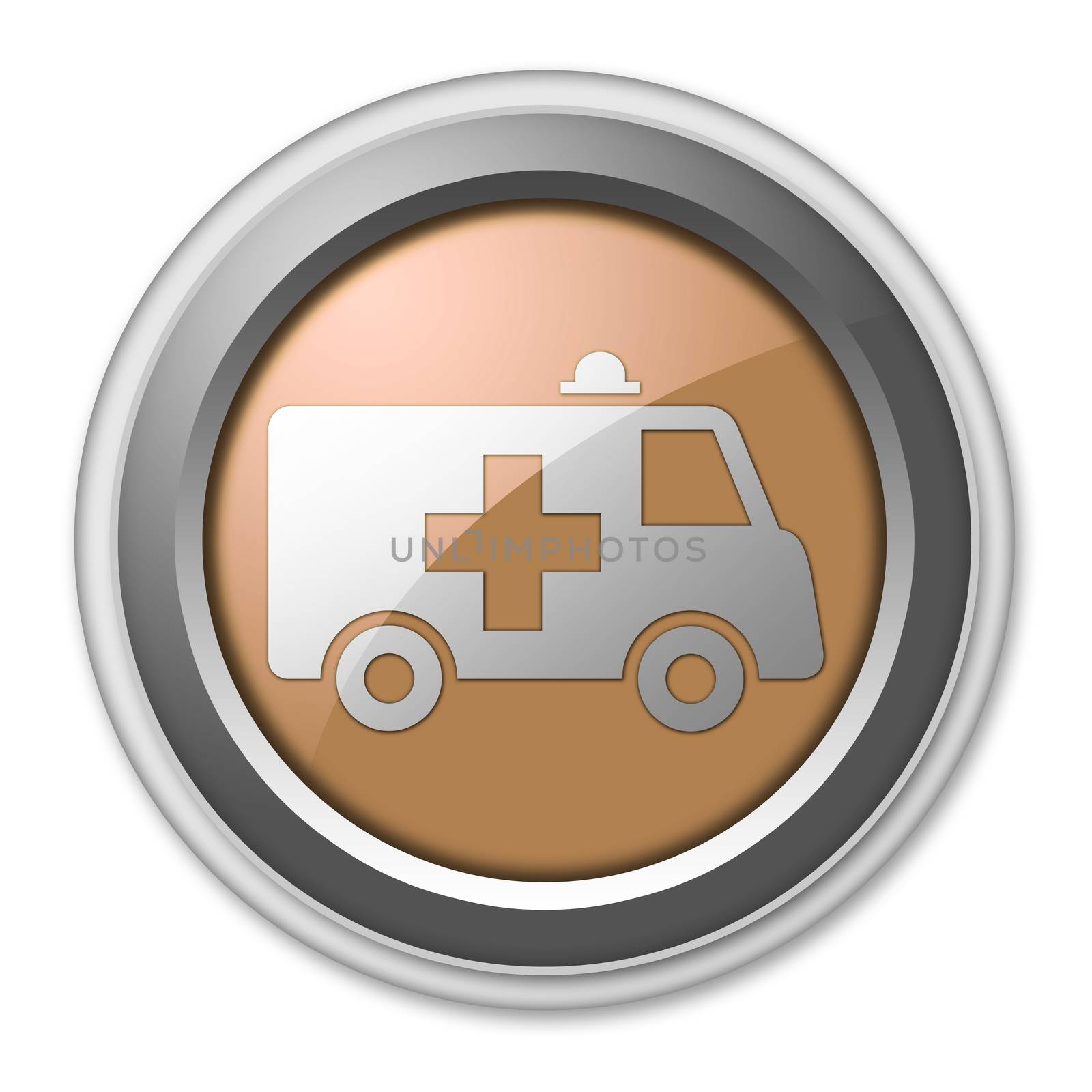 Icon, Button, Pictogram Ambulance by mindscanner
