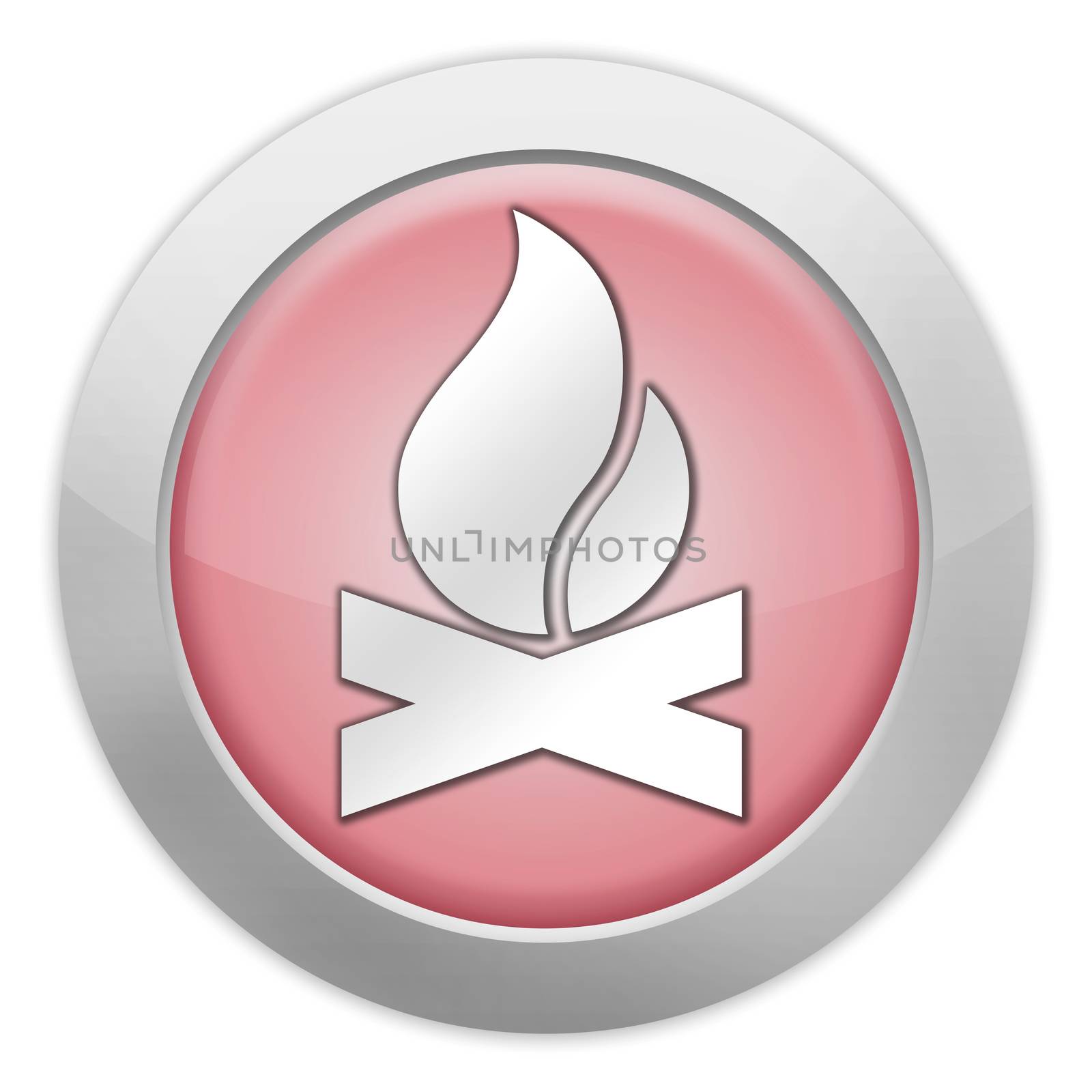 Icon, Button, Pictogram Campfire by mindscanner