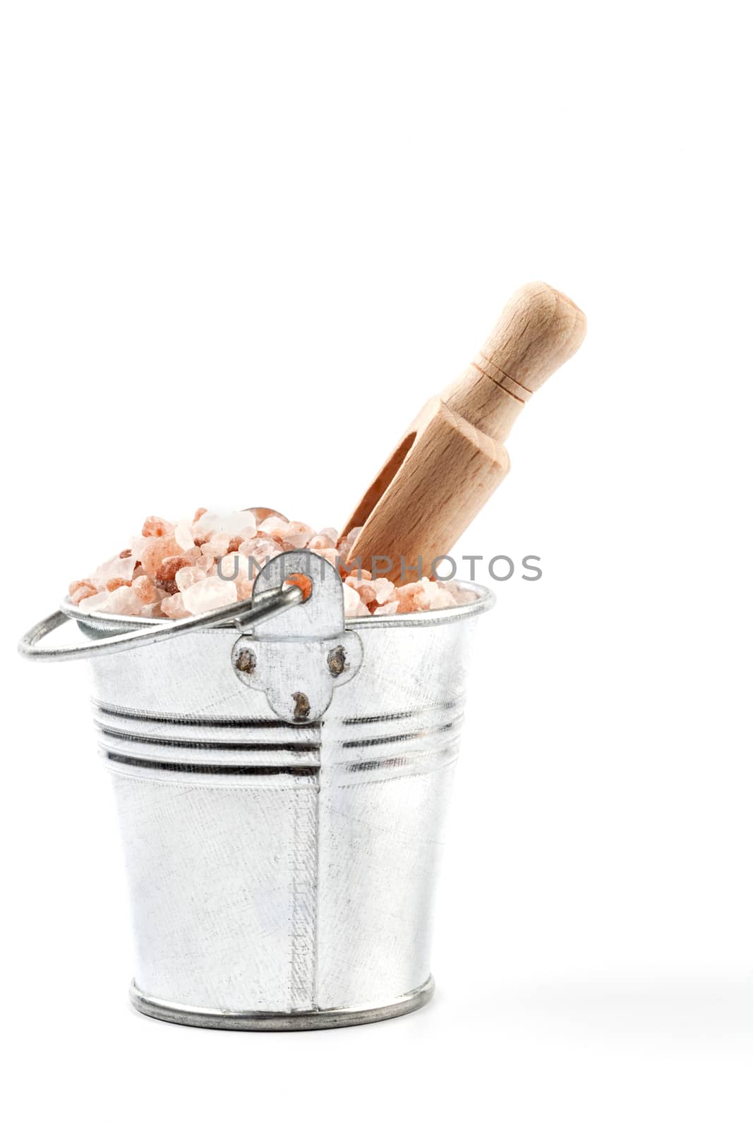 Isolated Scoop in Bucket of Salt by orcearo